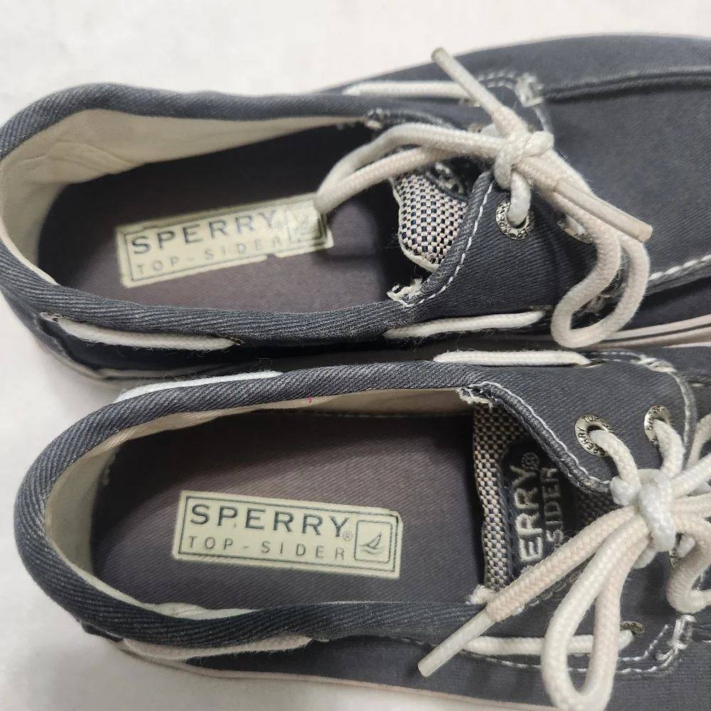 Sperry Boys' Halyard Navy Blue Boat Shoes
